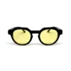 Óculos de sol Bridget Preto Brilho_Amarelo 3 Óculos de Sol Bridget